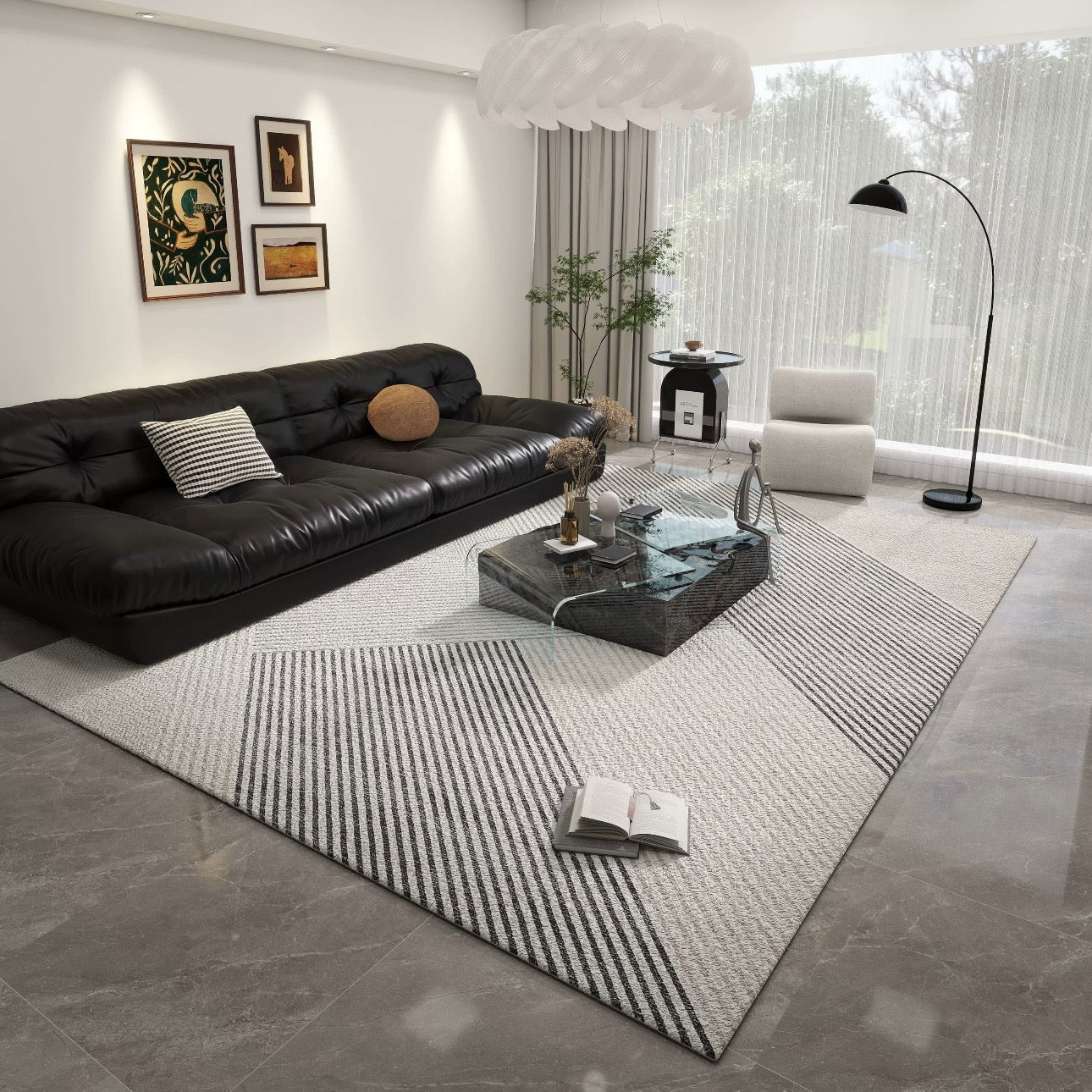 Architect Line Rug – Stone Balance