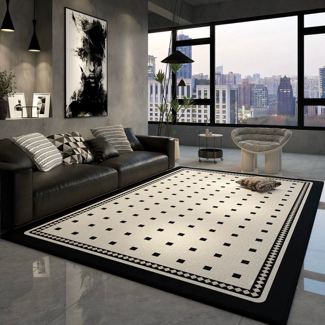Chic Apex Rug – Modern High Rise