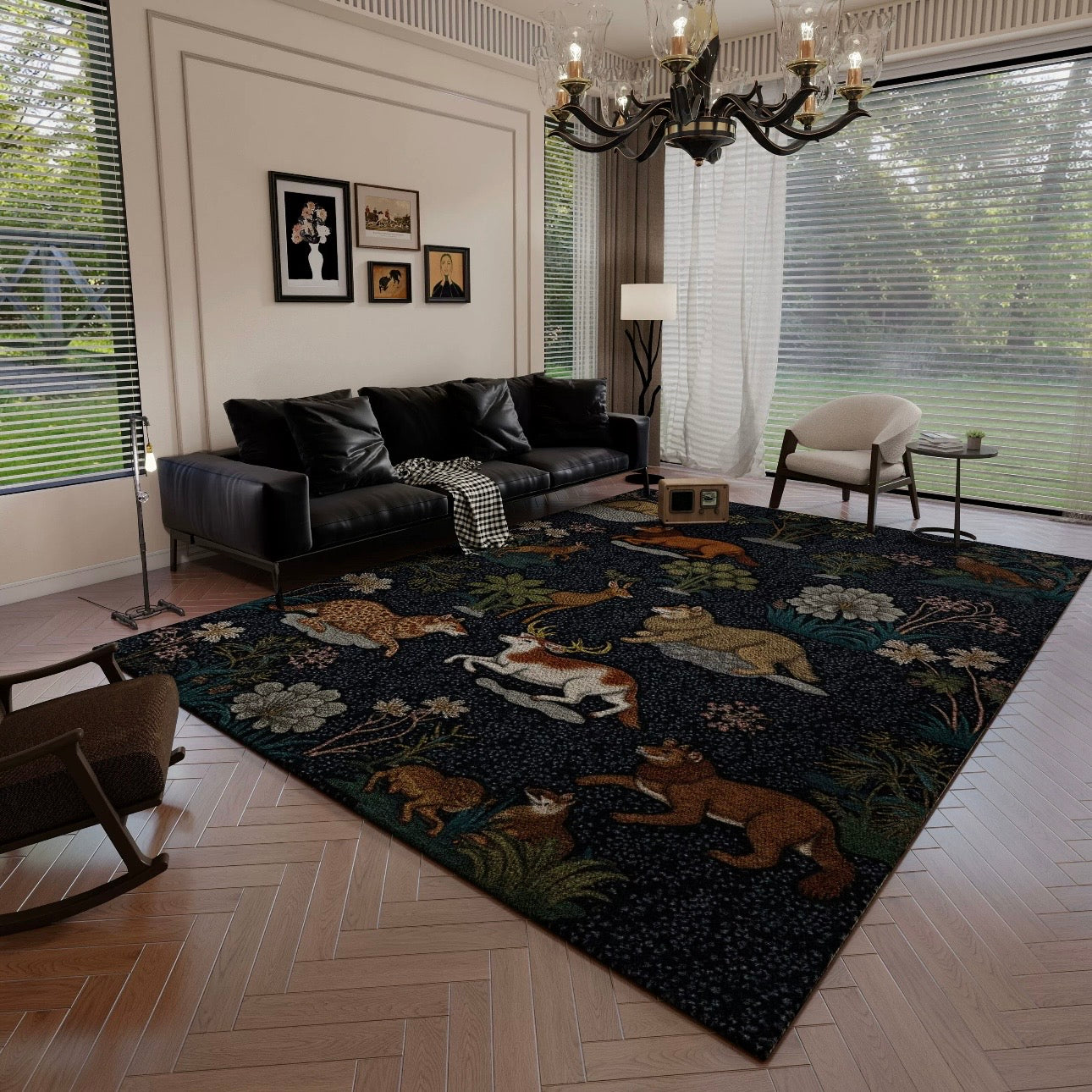 Urban Noir Rug – Savage Elegance